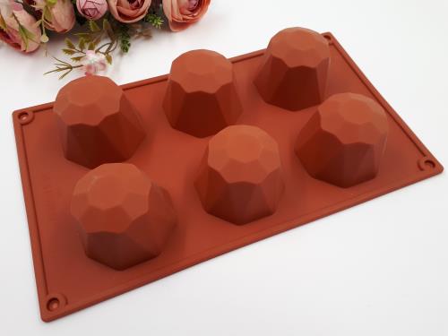 Форма для выпечки Алмаз 6шт, силикон Форма для выпечки Алмаз 6шт, силикон