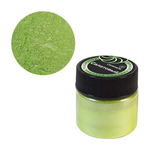 Блеск пищевой перламутр Салатовый 5гр фото 2 Блеск пищевой перламутр Салатовый 5гр фото 2