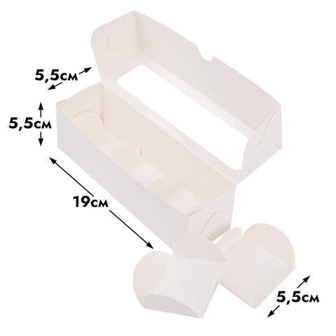 Коробка для 3 моти с ложементом, белая 19*5,5*5,5см фото 3 Коробка для 3 моти с ложементом, белая 19*5,5*5,5см фото 3