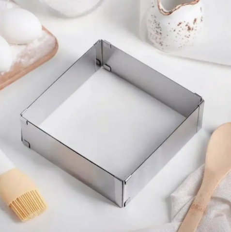 Форма для выпечки квадрат разъёмный от 15 до 28 см, высота 10 см фото 2 Форма для выпечки квадрат разъёмный от 15 до 28 см, высота 10 см фото 2