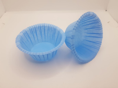 Капсулы бумажные для маффинов, 50*35мм, голубой, 20шт Капсулы бумажные для маффинов, 50*35мм, голубой, 20шт