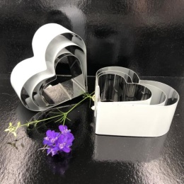 Форма для выпечки сердце 3шт d= 8, 10, 12 см, высота 5 см Форма для выпечки сердце 3шт d= 8, 10, 12 см, высота 5 см