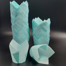 Капсулы тюльпан 50*80мм Голубые 1шт, пергамент Капсулы тюльпан 50*80мм Голубые 1шт, пергамент