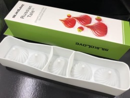 Форма Siliko Russian Tale 70мм 5в1, белый силикон Форма Siliko Russian Tale 70мм 5в1, белый силикон