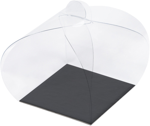 Коробка для моти Хао Бао с черной подложкой, 8*8*8 см Коробка для моти Хао Бао с черной подложкой, 8*8*8 см