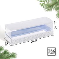 Коробка новогодняя для рулета Cold, 26×8×9.5 см