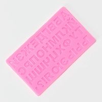 Молд силиконовый Алфавит Русский, 18,4*10,7*0,6см, розовый