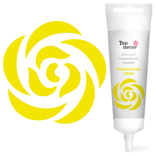 Краситель гелевый Top Decor Лимонный 100г