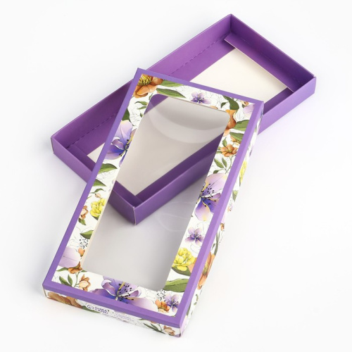 Коробка для шоколада «Ботаника», с окном, 16.4 х 8.4 х 1.7 см фото 2