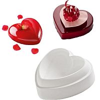 Форма силиконовая Сердце 19х6 см, 1000 мл