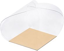 Коробка для моти Хао Бао с золотой подложкой, 10*10*10см