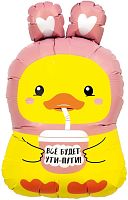 Воздушный шар фольгированный Фигура Уточка, 74см