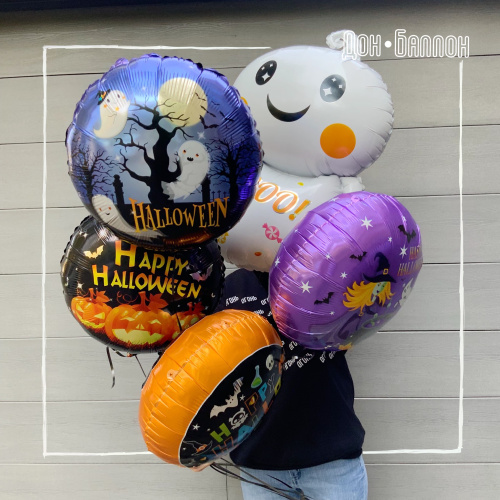 Воздушный шар фольгированный Круг Колдовской Хэллоуин, Фиолетовый фото 2 Воздушный шар фольгированный Круг Колдовской Хэллоуин, Фиолетовый фото 2