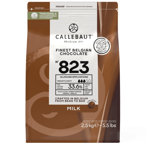 Шоколад Молочный 823 Barry Callebaut 33.6% какао, 2,5кг