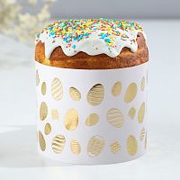 Ободок для кулича с тиснением Светлой Пасхи!, 24×5 см