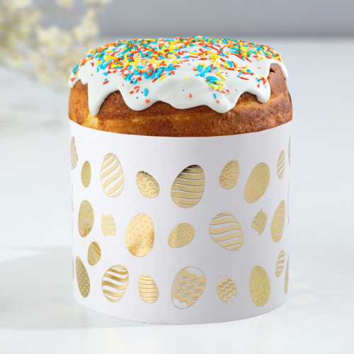 Ободок для кулича с тиснением Светлой Пасхи!, 24×5 см