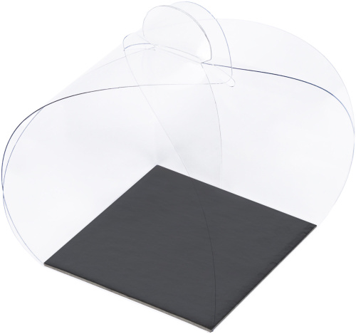 Коробка для моти Хао Бао с черной подложкой, 55*55*55 мм Коробка для моти Хао Бао с черной подложкой, 55*55*55 мм