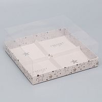 Коробка для муссовых пирожных «Present for you», 17.8 х 17.8 х 6.5 см