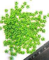 Посыпка сахарная Звездочка с вырезом внутри, Зеленая, 5мм, 50гр