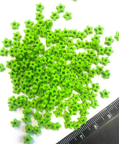 Посыпка сахарная Звездочка с вырезом внутри, Зеленая, 5мм, 45гр Посыпка сахарная Звездочка с вырезом внутри, Зеленая, 5мм, 45гр