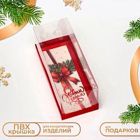 Коробка для рулета С Новым Годом, 30*12*12см