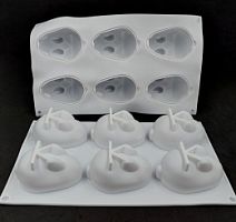 Форма для муссов Кролик 5,5*7,5см 6в1, силикон