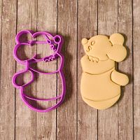 Вырубка для пряника Мышка в варежке, пластик, 11 см