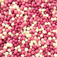 Шарики рисовые в глазури ТРИО (белый, розовый, сиреневый), 50гр