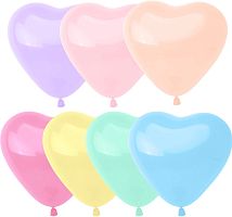 Воздушный шар латексный Сердце, Ассорти, макарунс