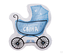 Воздушный Шар фольгированный Фигура, Коляска для сына, 74 см