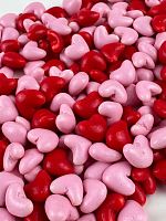 Посыпка драже Сердечки красный/розовый, 50гр