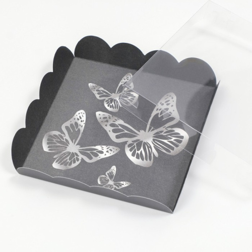 Коробка для печенья, "Нуар", 15 х 15 х 3 см фото 3