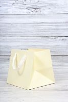 Пакет подарочный КУБИК 16*16*16см, лимонный