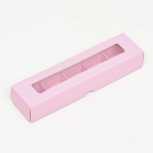 Коробка для 5 конфет, 22×5.5×3.5 см фото 4