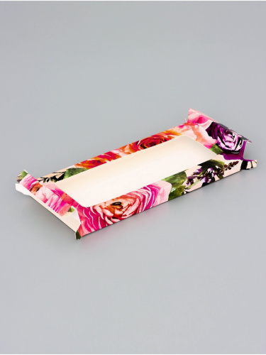 Коробка под плитку шоколада, с окном, «Цветочки», 17.1×8×1.4 см фото 2