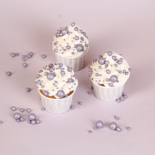 Посыпка Драже Жемчужный Микс сиреневый, 50 гр фото 2