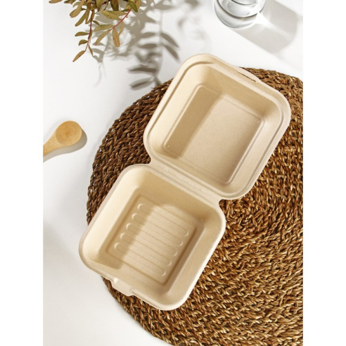 Ланч-бокс для бенто Доляна, 450 мл, 14,5×14,5 см, сахарный тростник фото 3 Ланч-бокс для бенто Доляна, 450 мл, 14,5×14,5 см, сахарный тростник фото 3