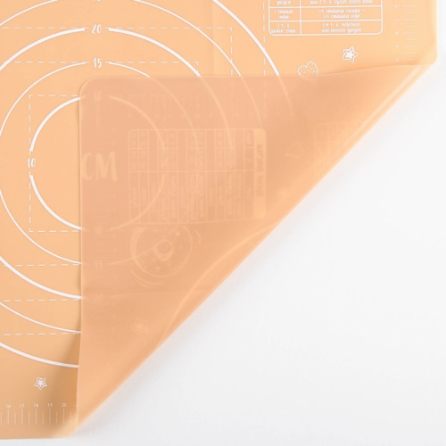 Коврик для выпечки силикон 50*40 Сладкая булочка фото 2 Коврик для выпечки силикон 50*40 Сладкая булочка фото 2