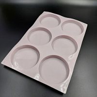 Форма для выпечки Диск d-9,5см h-2см 6в1, силикон