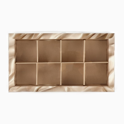 Коробка под 8 конфет с ячейками «Нежность», 10 х 18.5 х 3 см фото 2 Коробка под 8 конфет с ячейками «Нежность», 10 х 18.5 х 3 см фото 2