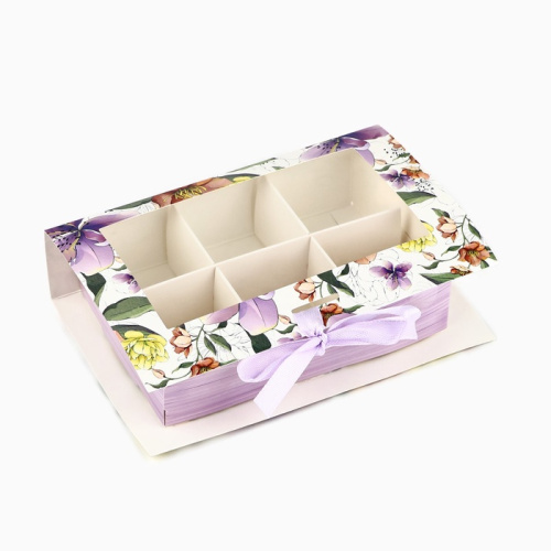 Коробка под 6 конфет с ячейками «Расцветай» 14.5 х 9.5 х 3.5 см фото 3 Коробка под 6 конфет с ячейками «Расцветай» 14.5 х 9.5 х 3.5 см фото 3