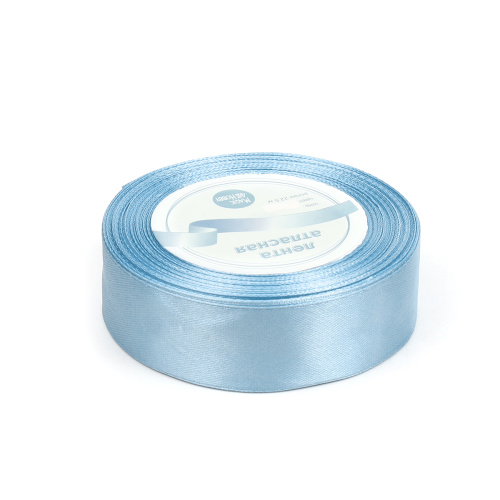 Лента атласная Голубой 20мм, 22 метра фото 2 Лента атласная Голубой 20мм, 22 метра фото 2