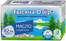 Масло сливочное несоленое Тысяча Озер 82,5%, 350гр