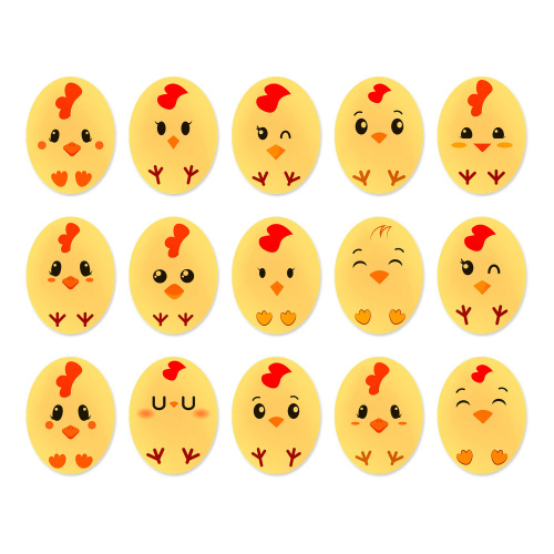 Медальоны сахарные Цыплята мини, 20шт