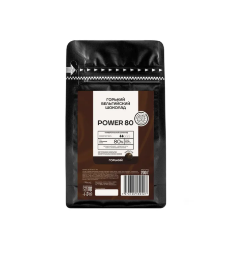 Шоколад Горький Callebaut Power 80% какао, 200гр