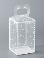 Коробка из PVC для упаковки подарков Сердце, 12×7×7 см