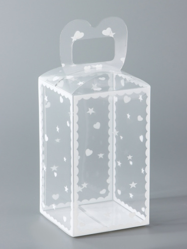 Коробка из PVC для упаковки подарков Сердце, 12×7×7 см