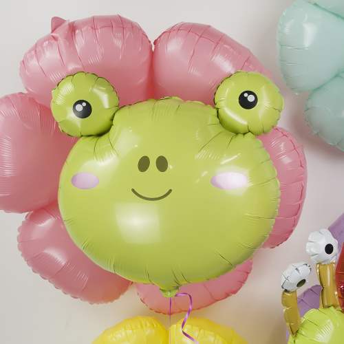Воздушный шар фольгированный Фигура, Голова, Веселая Лягушка фото 2 Воздушный шар фольгированный Фигура, Голова, Веселая Лягушка фото 2