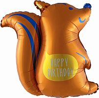 Воздушный шар фольгированный Фигура Милый бельчонок