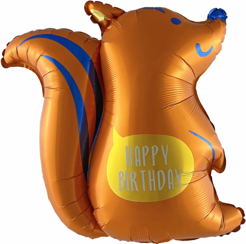 Воздушный шар фольгированный Фигура Милый бельчонок Воздушный шар фольгированный Фигура Милый бельчонок